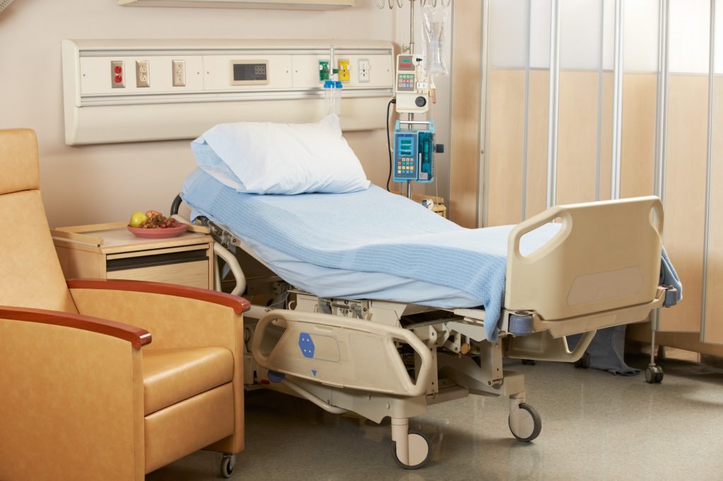 Bed On Hospital Ward